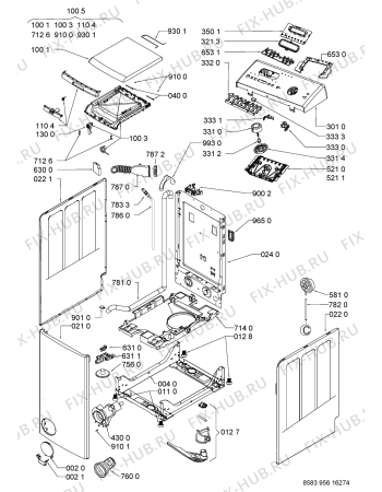 Схема №2 WAT 8575 с изображением Модуль (плата) для стиралки Whirlpool 481075158976