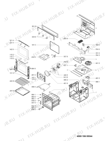 Схема №1 AKP 451/ICE с изображением Обшивка для духового шкафа Whirlpool 481010600046