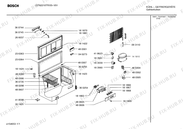 Схема №1 GTN2210TR с изображением Стартовый узел для холодильника Bosch 00418623
