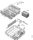 Схема №1 RSM4TXS с изображением Ящик (корзина) для посудомоечной машины Aeg 50238776004