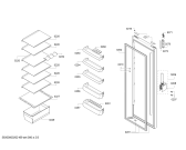 Схема №3 3FC1603B с изображением Дверь для холодильной камеры Bosch 00716216