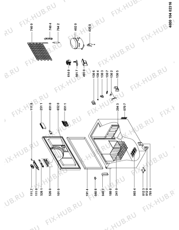 Схема №1 AFG 674 DGT с изображением Дверка для холодильника Whirlpool 481241610542