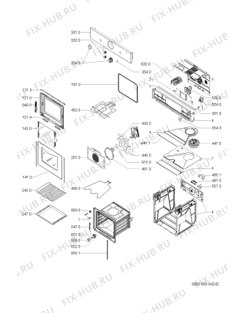 Схема №1 AKP283/JA с изображением Панель для духового шкафа Whirlpool 481245249018