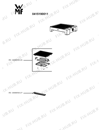 Схема №1 0415190011 с изображением Емкость для гриля Seb FS-1000050127