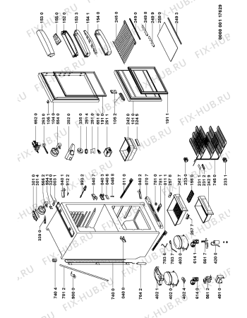 Схема №1 ART 464 с изображением Ящичек для холодильника Whirlpool 481241879928