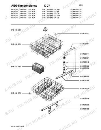 Взрыв-схема посудомоечной машины Aeg FAVCOMP525IB-10 - Схема узла Section4