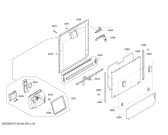 Схема №5 S72M63X1GB с изображением Передняя панель для посудомойки Bosch 00705771
