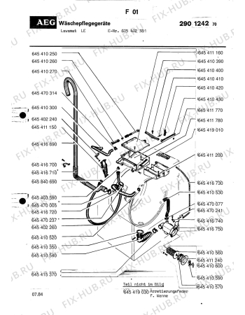 Схема №6 LAVLE с изображением Другое для посудомойки Aeg 8996454169302