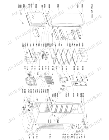 Схема №1 ARC41103 (F090349) с изображением Руководство для холодильной камеры Indesit C00346118