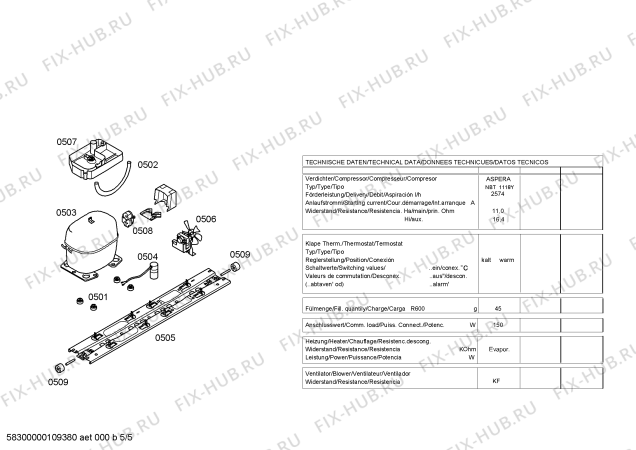 Схема №3 SK270239S с изображением Панель управления для холодильной камеры Bosch 00219782