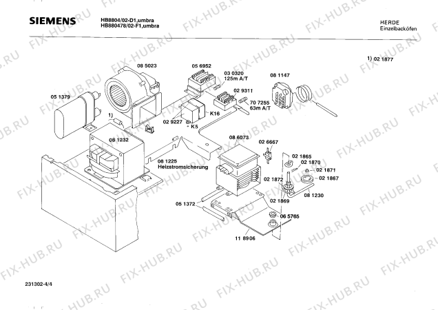 Схема №3 HB880478 с изображением Панель для электропечи Siemens 00118881