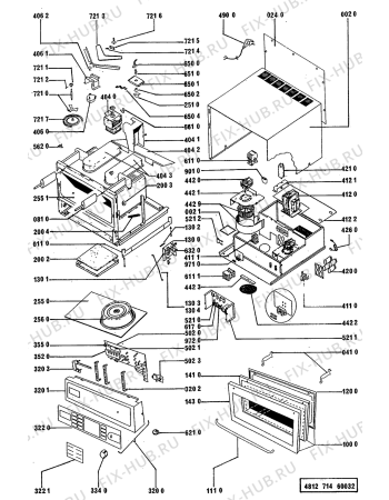 Схема №1 AVM 880 STAINL с изображением Прокладка для микроволновки Whirlpool 481946418112