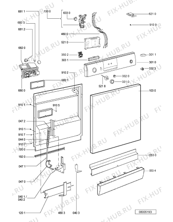 Схема №3 ADP 4545 WH с изображением Микромодуль для посудомоечной машины Whirlpool 481221838598