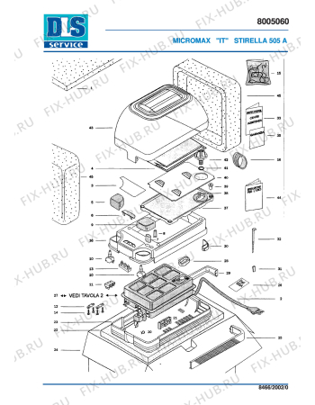 Схема №2 STIRELLA 505A с изображением Всякое для электроутюга DELONGHI SC25050017
