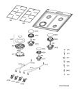 Схема №1 47696GT-MN с изображением Пламярассекатель для плиты (духовки) Aeg 3428433027