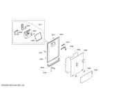 Схема №5 S58E50X0EU с изображением Передняя панель для посудомойки Bosch 00707615