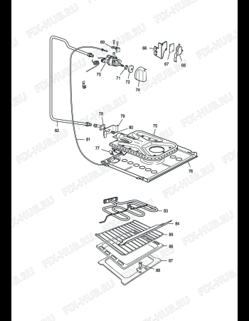 Взрыв-схема плиты (духовки) DELONGHI SGGK 854 - Схема узла 4