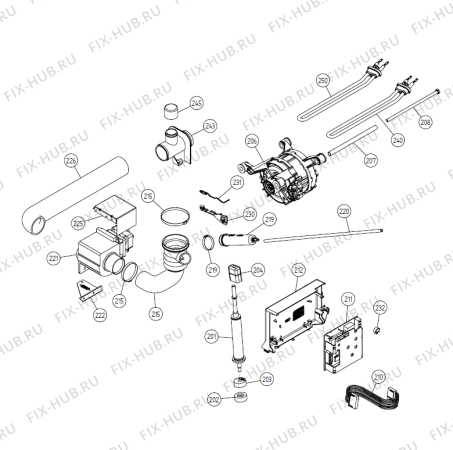 Взрыв-схема стиральной машины Gorenje TMC 1200S SE   -Grey (336261, WMC55SE) - Схема узла 02