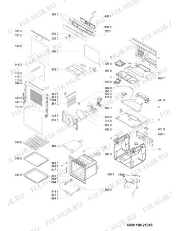 Схема №1 AKZM8680IX (F100252) с изображением Другое для плиты (духовки) Indesit C00398242