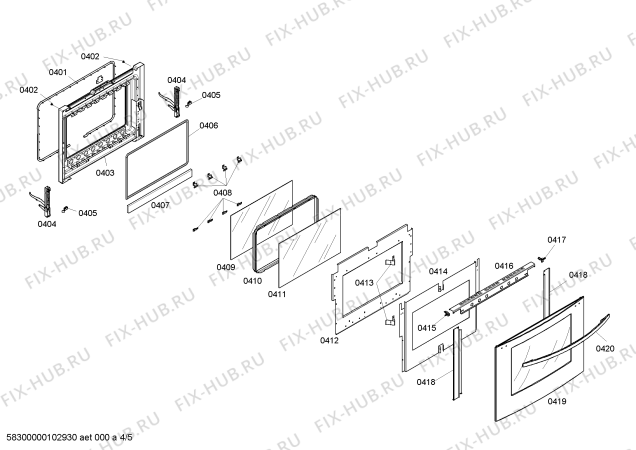Схема №4 C301UW с изображением Панель для духового шкафа Bosch 00368432