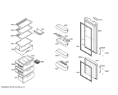 Схема №1 3KEP6666 с изображением Дверь для холодильника Bosch 00244262