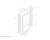 Схема №5 KBURT3655E с изображением Дверь для электропосудомоечной машины Bosch 00491823