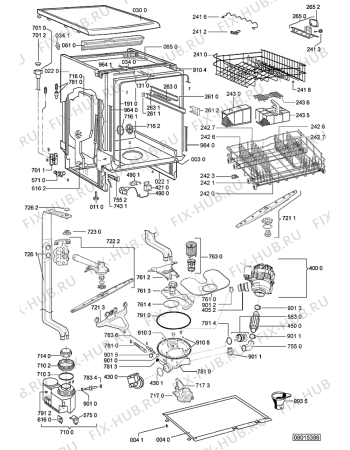 Схема №2 ADP 831/1 PC SL с изображением Обшивка для посудомоечной машины Whirlpool 480140100694