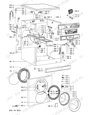 Схема №2 AWM 7100/6 с изображением Микропереключатель для стиральной машины Whirlpool 481228210297