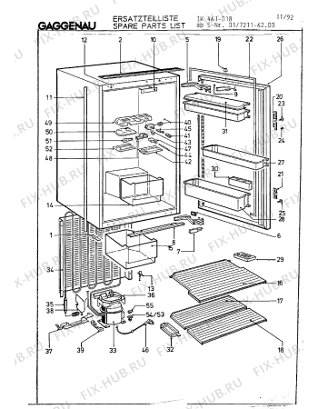 Схема №8 IK461018 с изображением Контейнер для овощей для холодильника Bosch 00294700