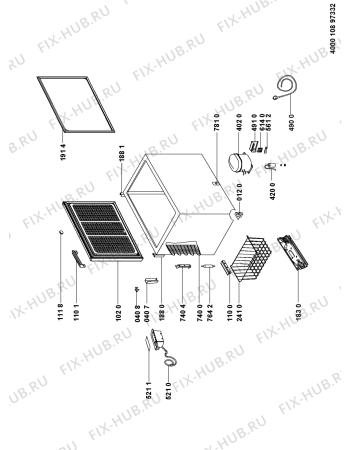 Схема №1 GTE 2112 с изображением Дверца для холодильника Whirlpool 481010717116