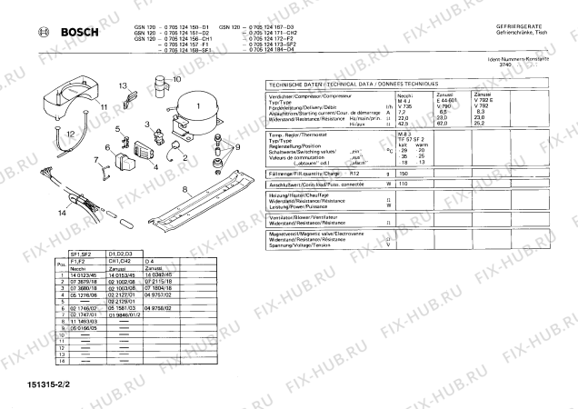 Взрыв-схема холодильника Bosch 0705124157 GSN120 - Схема узла 02