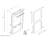 Схема №6 T30BB810SS с изображением Крепеж для холодильника Bosch 11012414