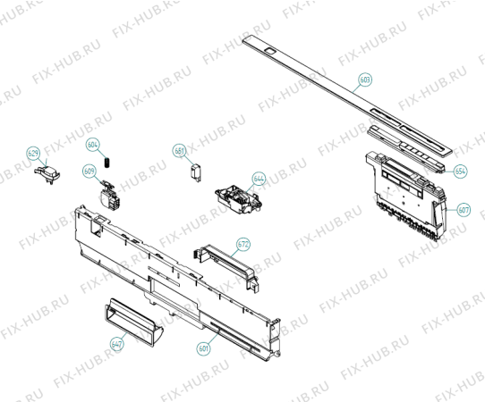 Взрыв-схема посудомоечной машины Asko D5233 XXL AU   -SS Bi (338110, DW70.3) - Схема узла 06