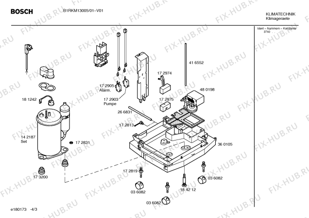 Взрыв-схема кондиционера Bosch B1RKM13005 - Схема узла 03