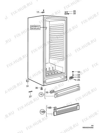 Взрыв-схема холодильника Elektro Helios KS3309 - Схема узла C10 Cabinet