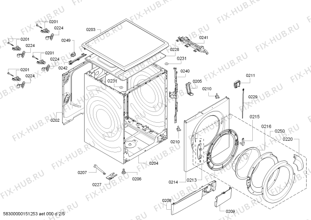 Схема №4 WAS28890 Bosch Logixx 8 VarioPerfect с изображением Ручка для стиралки Bosch 00652143