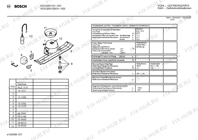 Схема №2 KGE3301GB с изображением Заглушка для холодильника Bosch 00160928