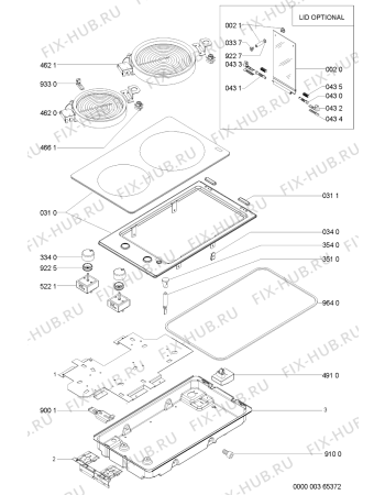 Схема №1 HOB D41 S 300 951 67 с изображением Втулка для электропечи Whirlpool 481244039596