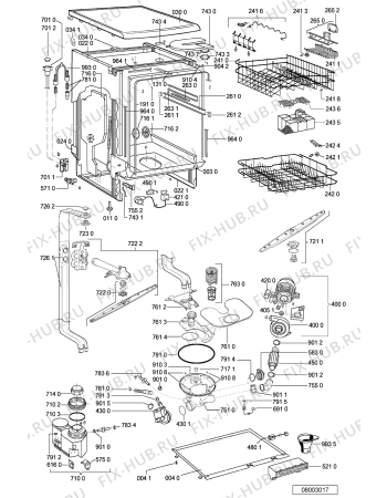 Схема №1 ADP 7740 WH с изображением Микромодуль для посудомоечной машины Whirlpool 481221478945