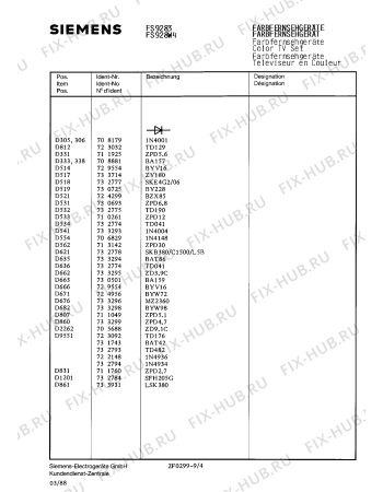 Взрыв-схема телевизора Siemens FS9283 - Схема узла 05