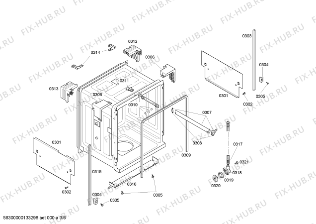 Схема №5 SHU43D02UC Electronic с изображением Программатор для электропосудомоечной машины Bosch 00488254