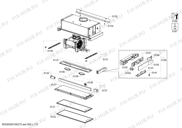 Схема №2 DHI645DTR с изображением Кронштейн для вытяжки Bosch 00604967