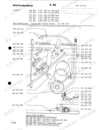 Взрыв-схема посудомоечной машины Aeg ELECTRONIC 230 UGA - Схема узла Section4