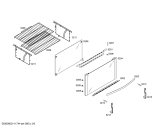 Схема №5 HEK66X48ED P3 76 INOX EMB BIV VS с изображением Дверь для духового шкафа Bosch 00242928