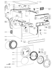Схема №2 AWO/D 41135 с изображением Блок управления для стиральной машины Whirlpool 480111104924