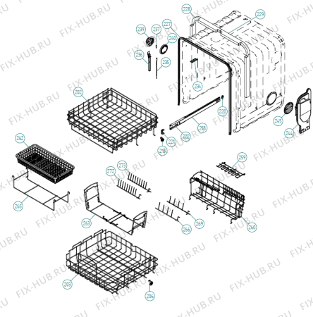 Взрыв-схема посудомоечной машины Gorenje ZDE 86 BCWAII   -FI (900001302, DW20.4) - Схема узла 03