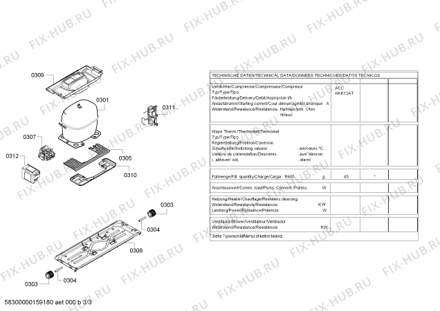 Схема №1 BD2058L3AV с изображением Выдвижной ящик для холодильной камеры Bosch 00752238