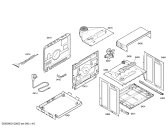 Схема №4 3HT618XP с изображением Внешняя дверь для плиты (духовки) Bosch 00662676