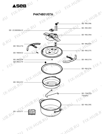 Схема №1 P4474801/07A с изображением Кастрюля для духовки Seb SS-1530000615