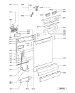 Схема №2 GSF GULDSEGL WS с изображением Блок управления для посудомоечной машины Whirlpool 481221478716